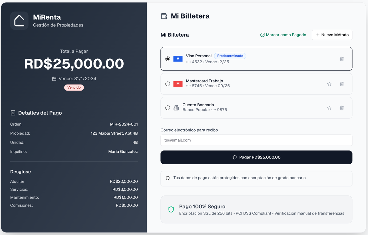 MiRenta Dashboard